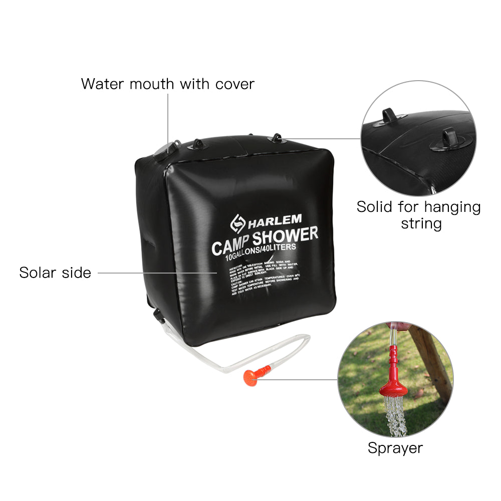 Portable Solar Heated Shower Outdoor Bathing Bag - ArtInk eXpress