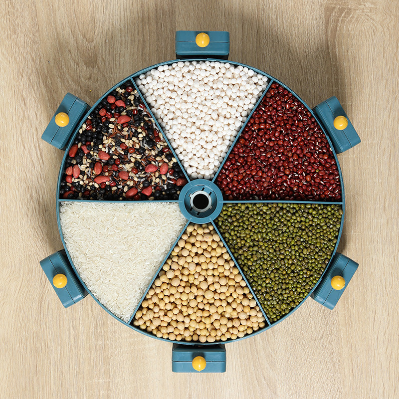 Wall-Mounted Grain Compartments Dry Food Dispenser - ArtInk eXpress