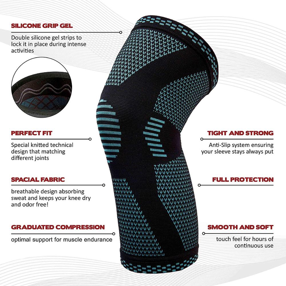 Sports Knee Pads Knitted Sports Knee Pads - ArtInk eXpress
