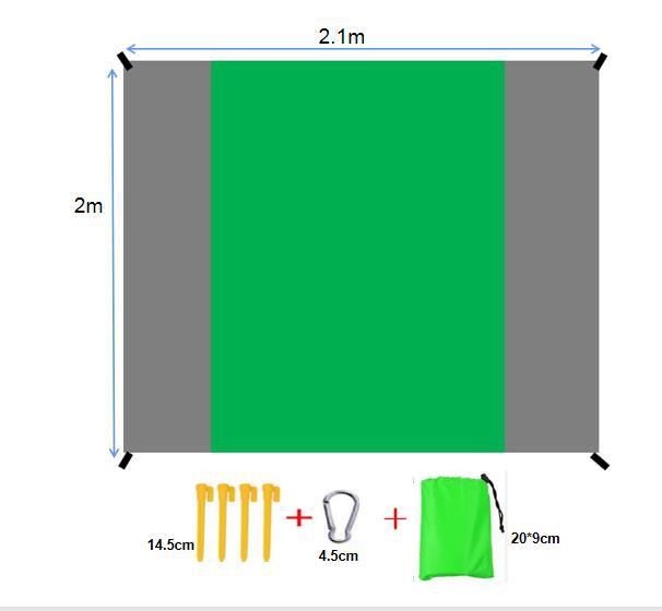 Beach Mat Folding Waterproof Picnic Mat - ArtInk eXpress