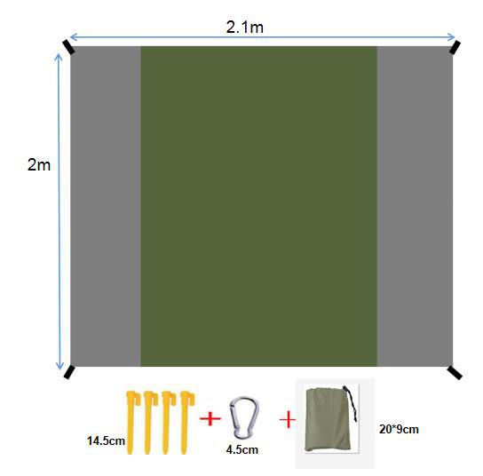 Beach Mat Folding Waterproof Picnic Mat - ArtInk eXpress
