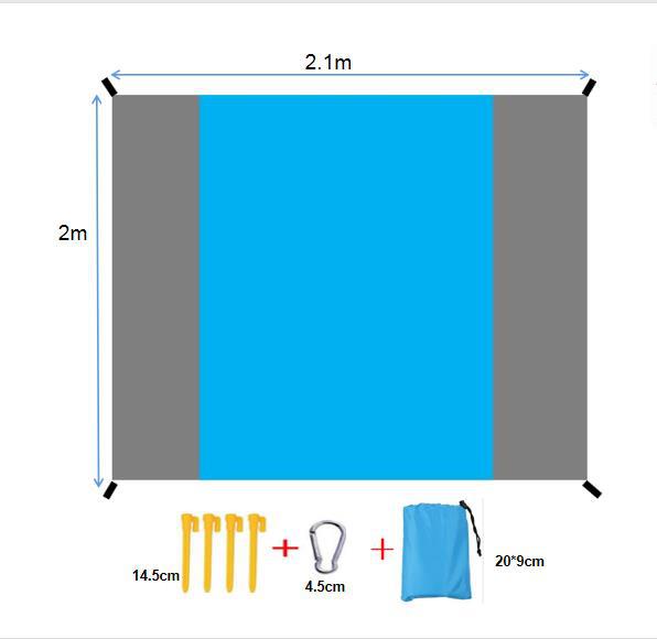Beach Mat Folding Waterproof Picnic Mat - ArtInk eXpress