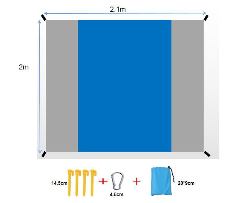 Beach Mat Folding Waterproof Picnic Mat - ArtInk eXpress