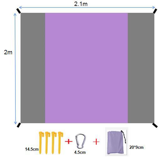 Beach Mat Folding Waterproof Picnic Mat - ArtInk eXpress