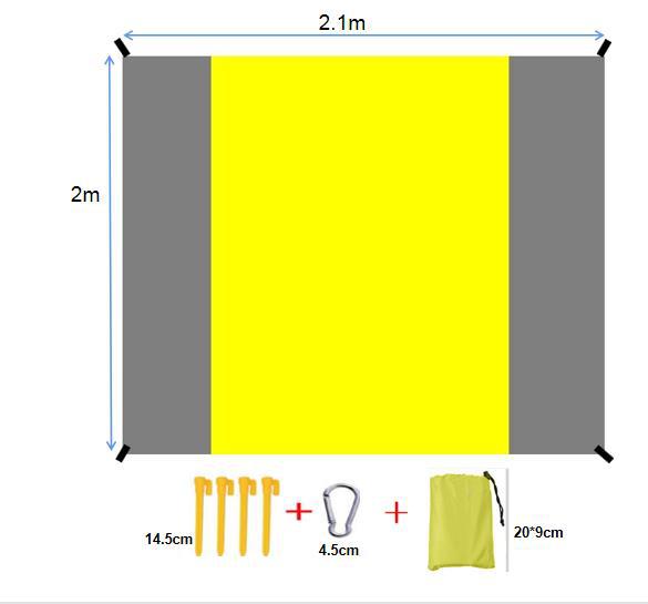 Beach Mat Folding Waterproof Picnic Mat - ArtInk eXpress