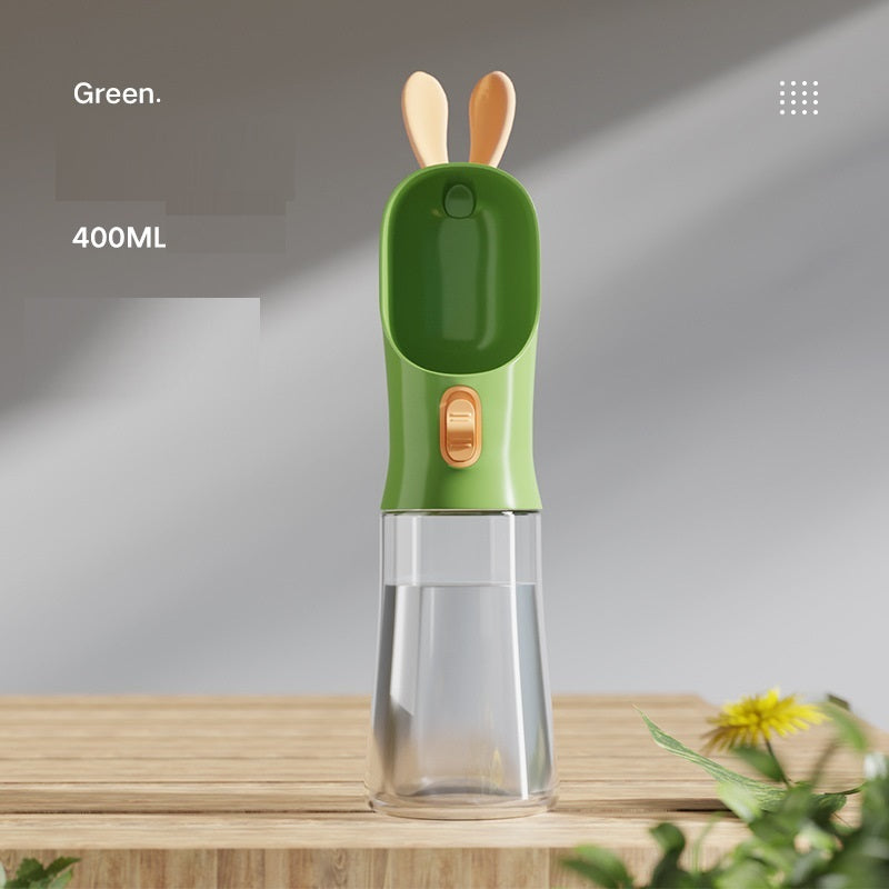 2-In-1 Outdoor Pet Water Bottle With Poop Bags