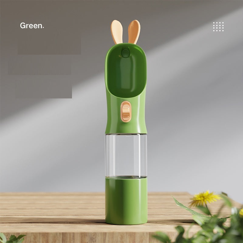 2-In-1 Outdoor Pet Water Bottle With Poop Bags