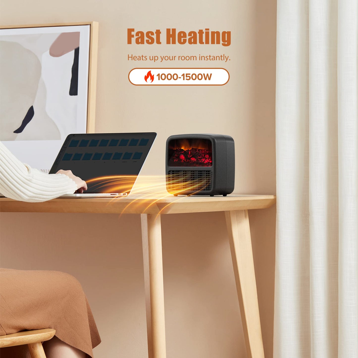 Electric Space Heater For Indoor - ArtInk eXpress