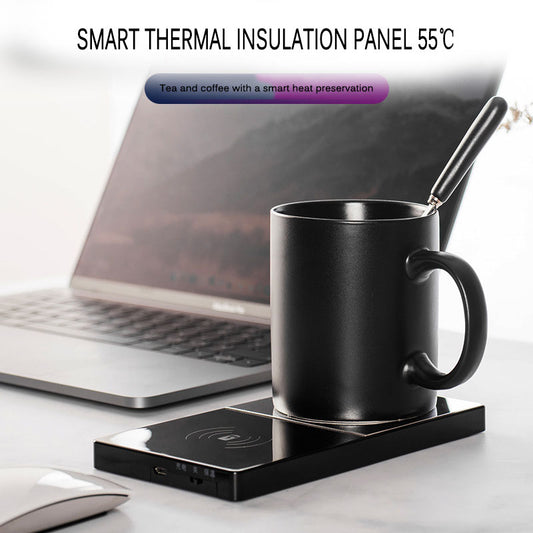 2 In 1 Heating Mug Cup Warmer Electric Wireless Charger - ArtInk eXpress 