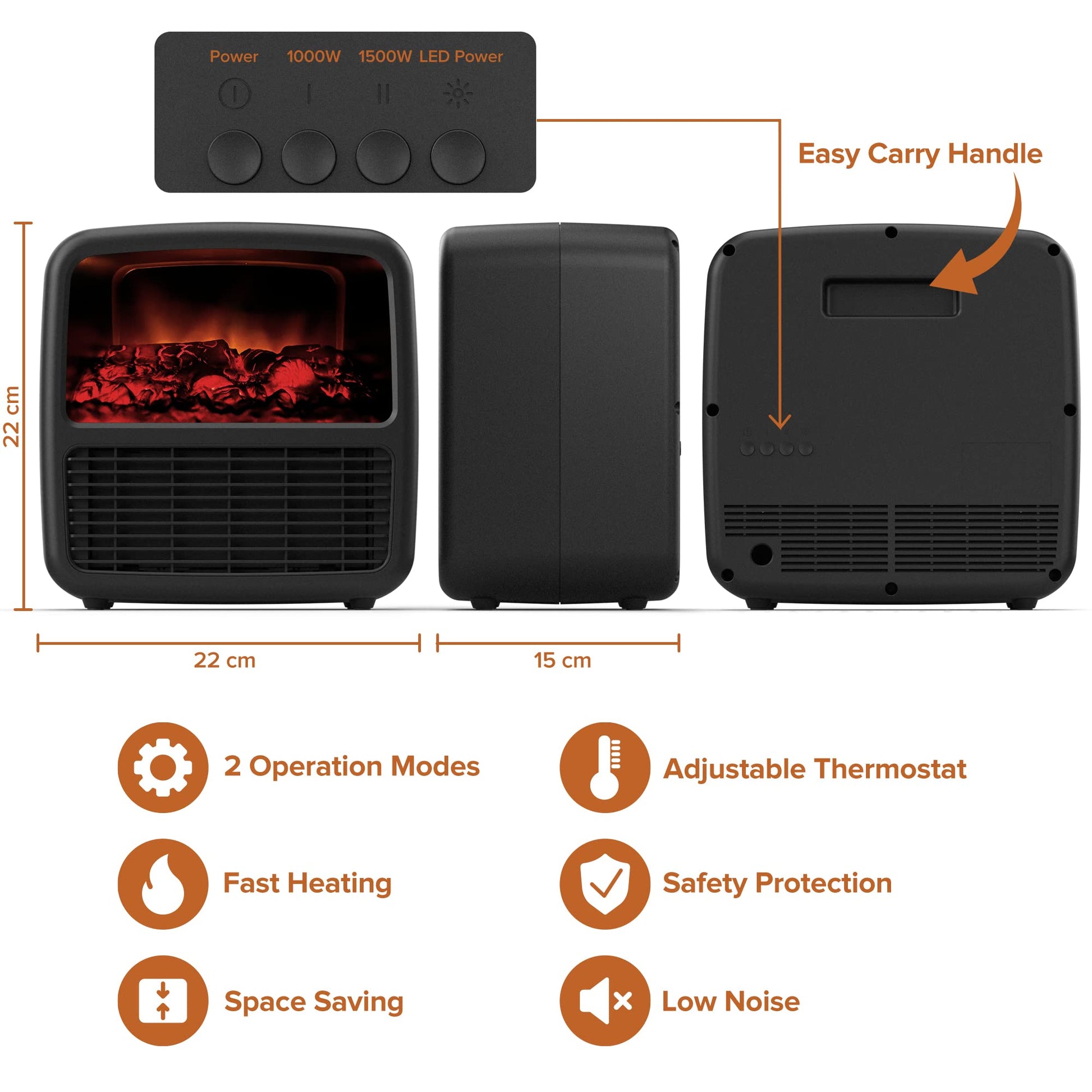Electric Space Heater For Indoor - ArtInk eXpress 