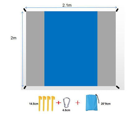 Beach Mat Folding Waterproof Picnic Mat - ArtInk eXpress 