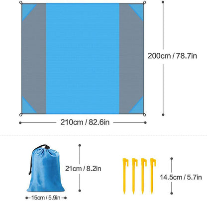 Beach Mat Folding Waterproof Picnic Mat - ArtInk eXpress 